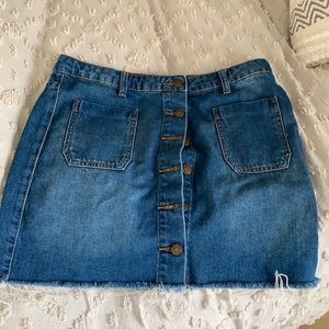 urban denim skirt